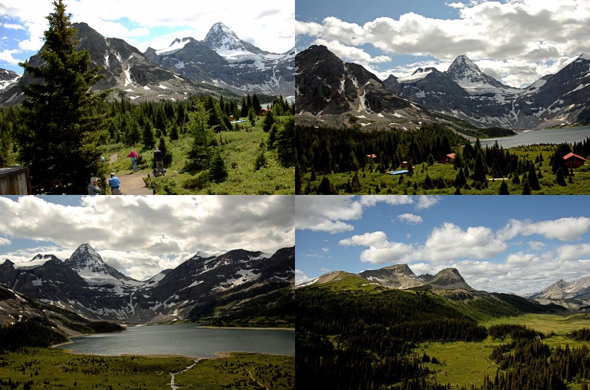 02 Mount Assiniboine, Lake Magog, The Nublet, Nub Peak, Golden Mountain From Helicopter Just After Taking Off From The Lake Magog Helipad